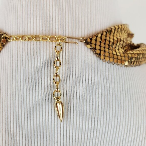 Whiting & Davis bandana-style necklace and earring set - Picture 6 of 16